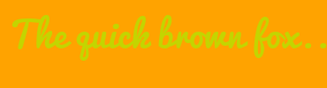 Image with Font Color C3D500 and Background Color FFA300